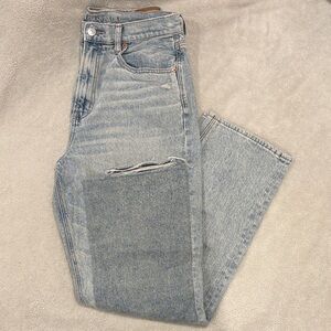American Eagle 2 tone distressed jeans